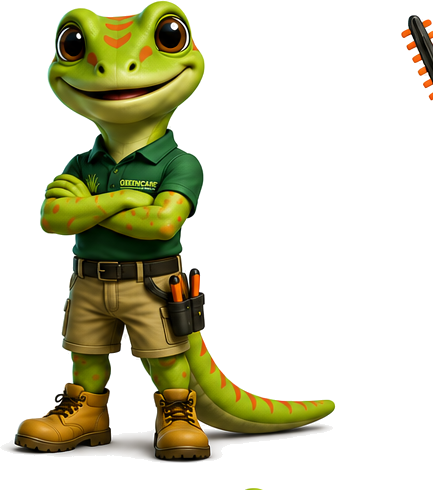 Greeny, the Greencare Noosa gecko